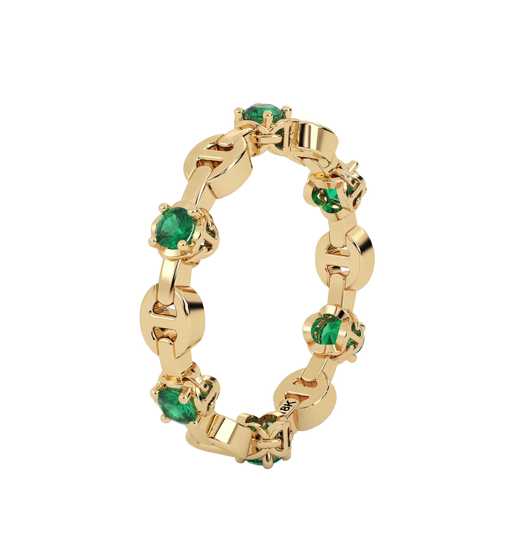 6 EMERALD MICRO TRI-LINK II RING - Image 2