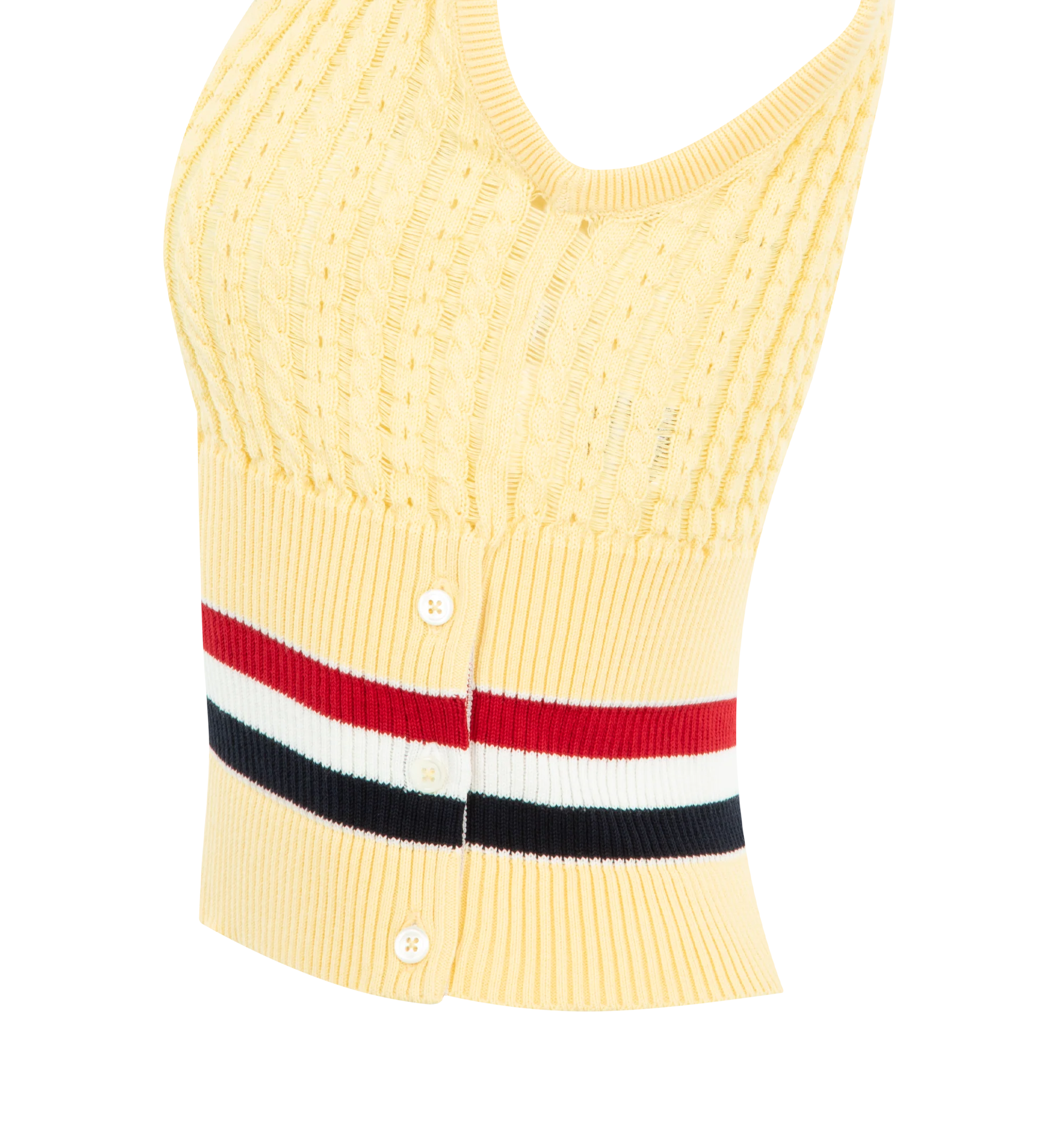 CRICKET RWB STRIPE SHRUNKEN VEST (WOMENS) - Image 3