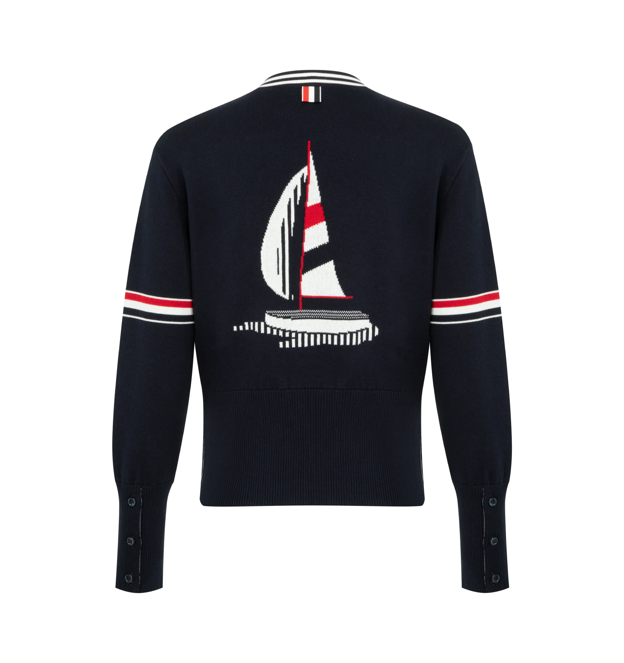 JACQUARD SAILBOAT CARDIGAN (WOMENS) - Image 2