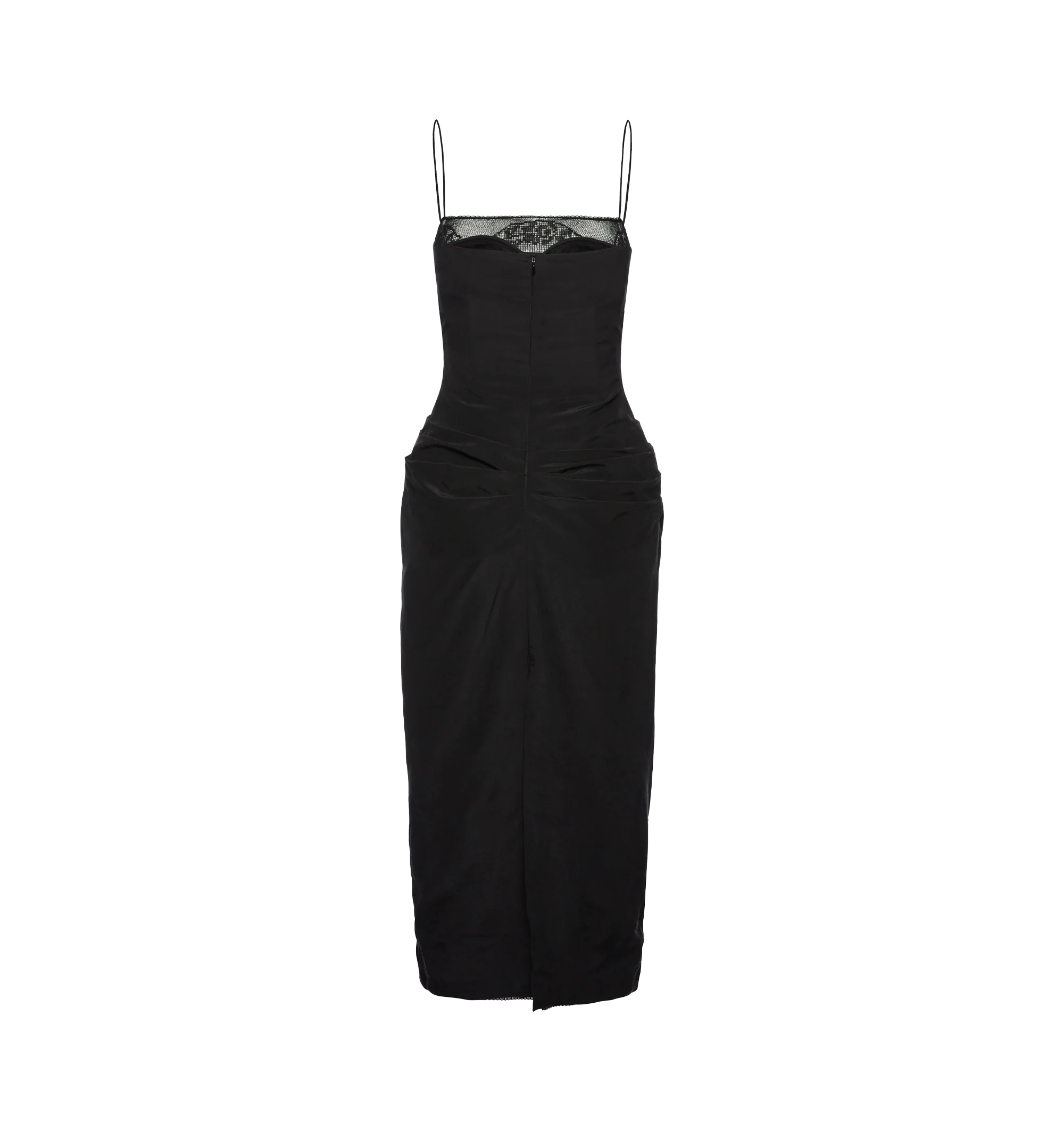 LACE TRIMMED SILK CORSET DRESS (WOMENS) - Image 2