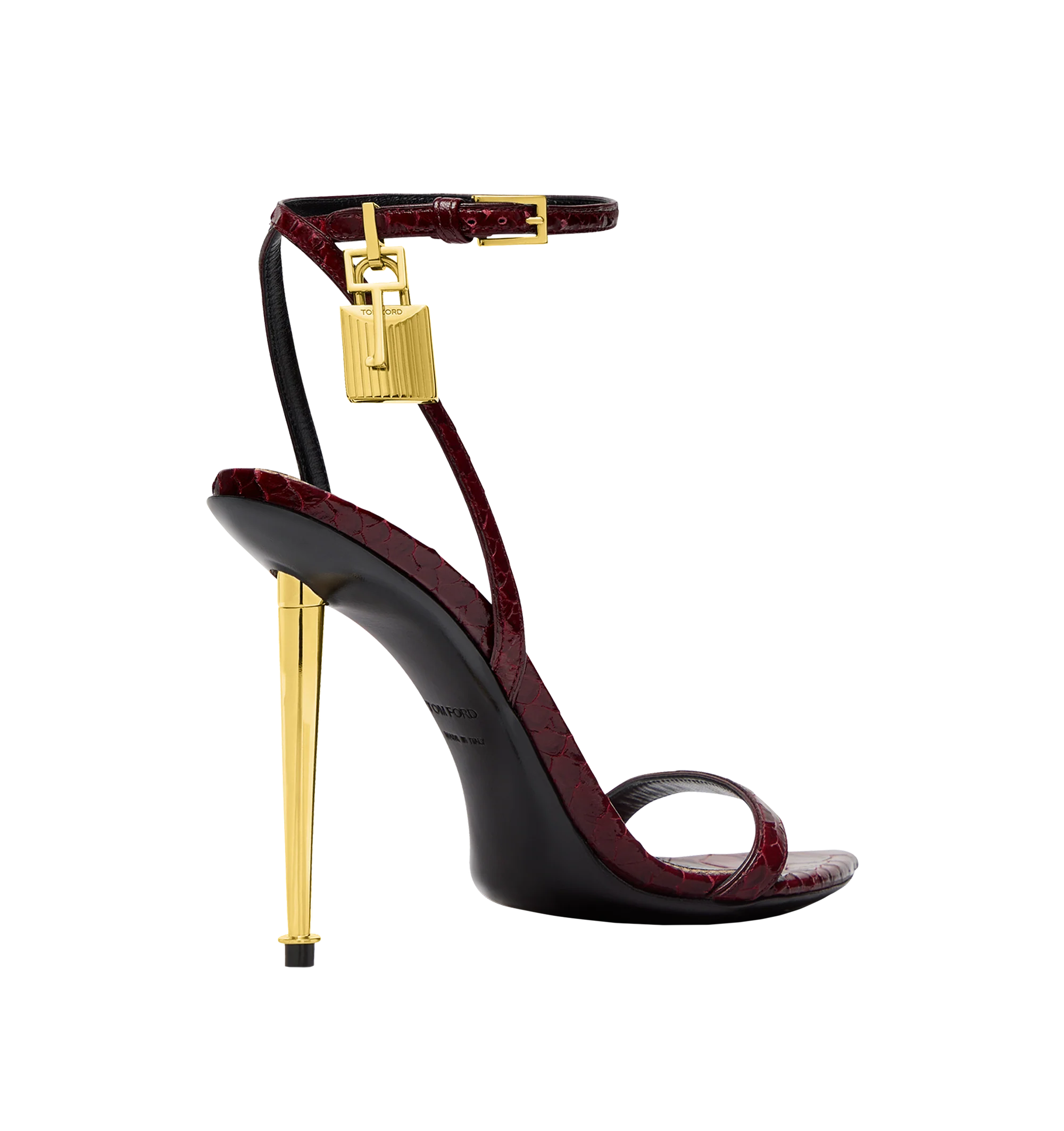 PRINTED PYTHON POINTY NAKED SANDAL (WOMENS) - Image 3