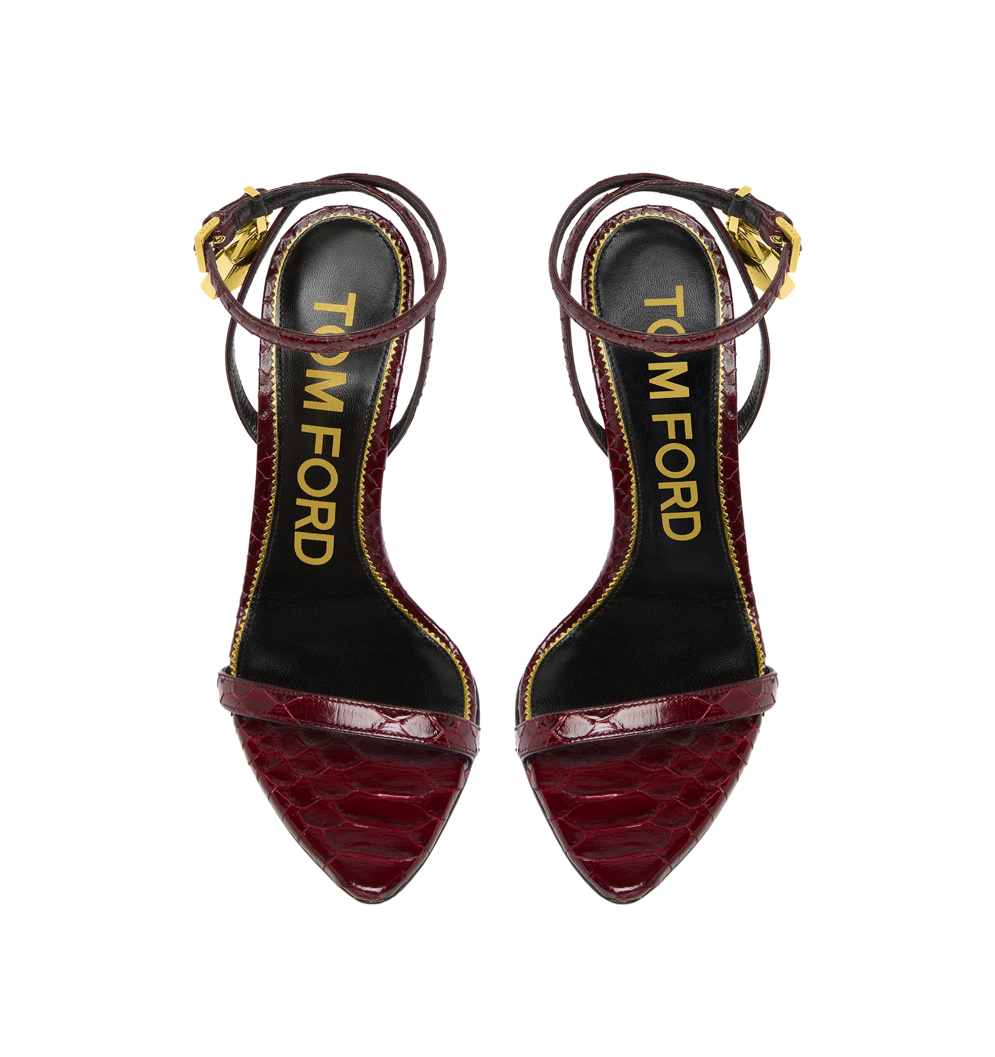 PRINTED PYTHON POINTY NAKED SANDAL (WOMENS) - Image 4